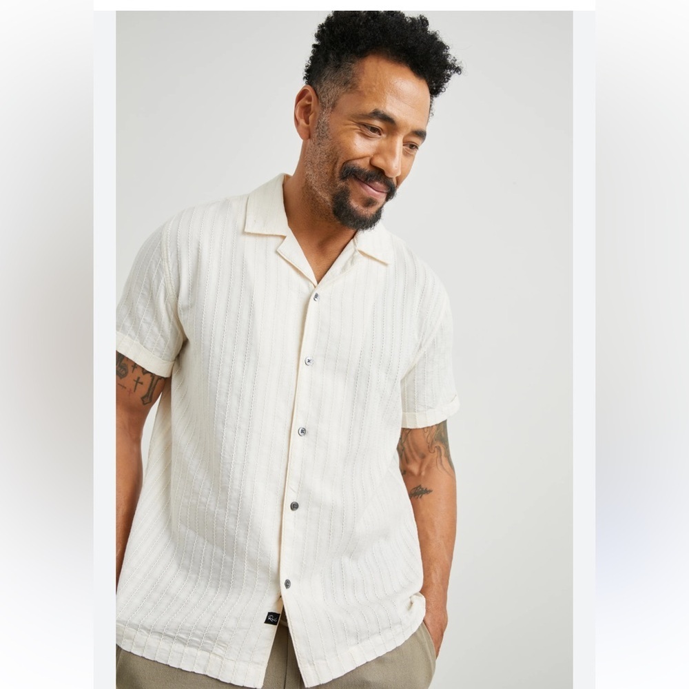 Rails Sinclair Shirt
Bone Cream Casual Button Down Shirt